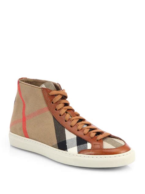 burberry women's sneakers sale|women's Burberry high top sneakers.